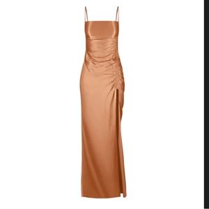 Shona Joy La Lune Ruched Maxi Dress - Copper